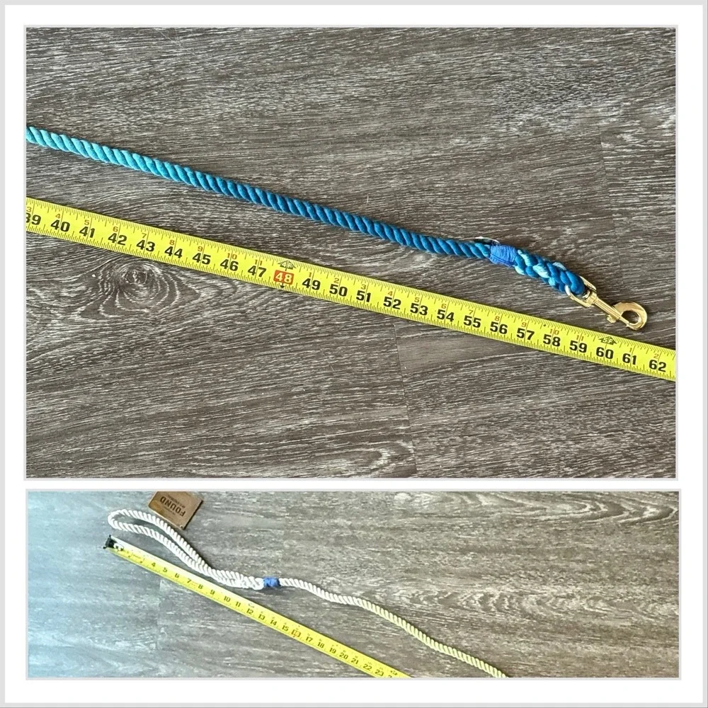 NWT Found My Animal The Blue Green Ombre 7' Rope Dog Pet MADE IN USA
